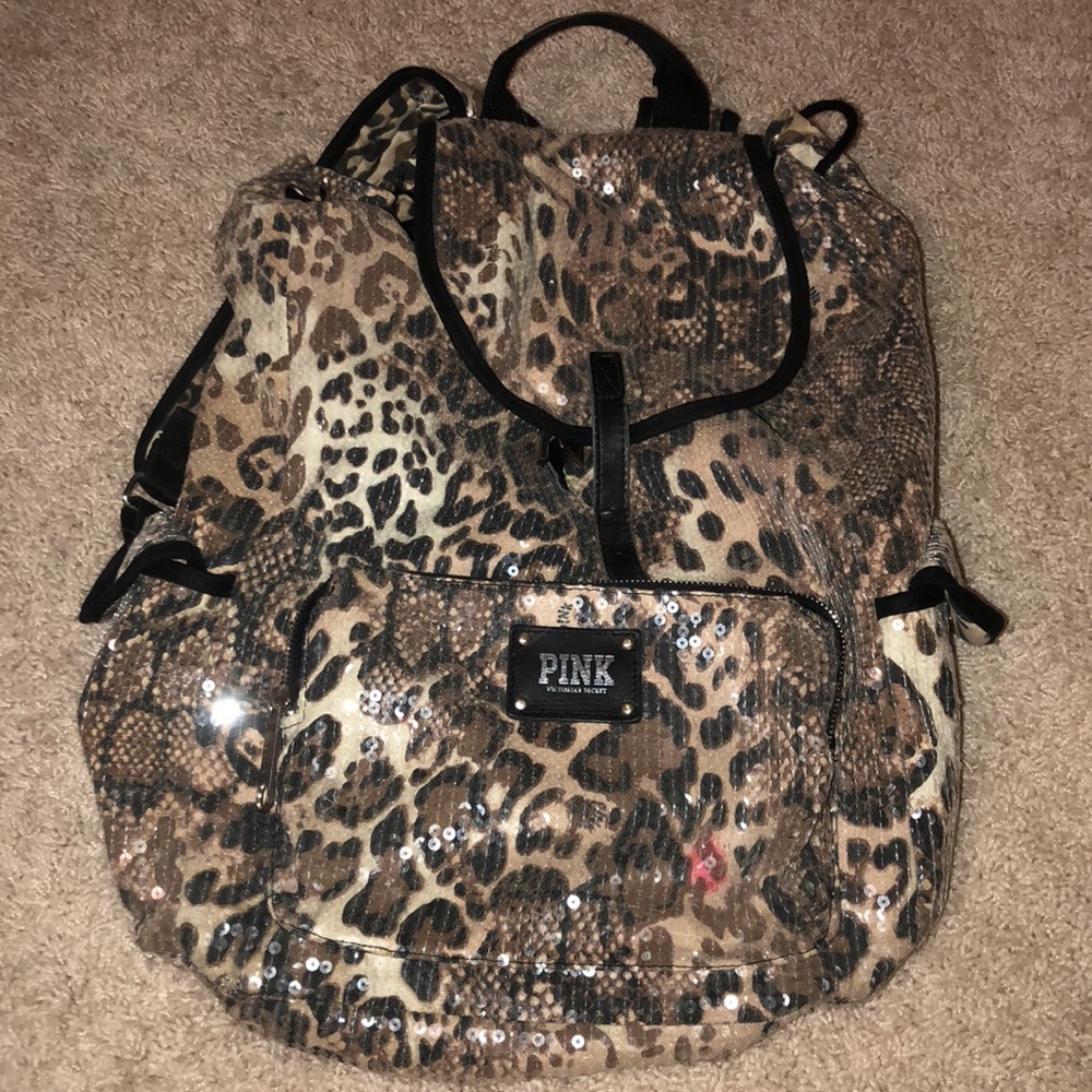 💋 Animal Print PINK Back Pack